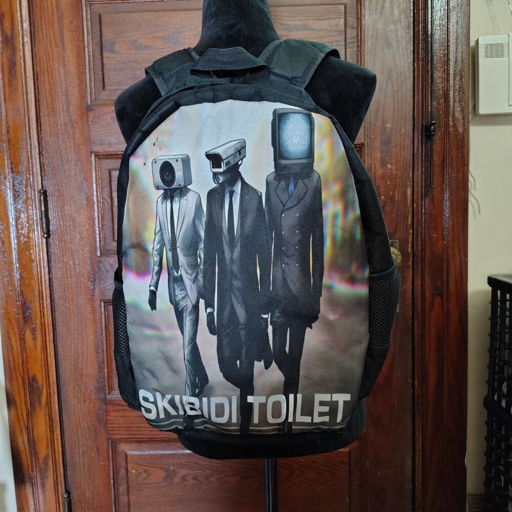 Skibidi Toilet Graphic Full Size Backpack